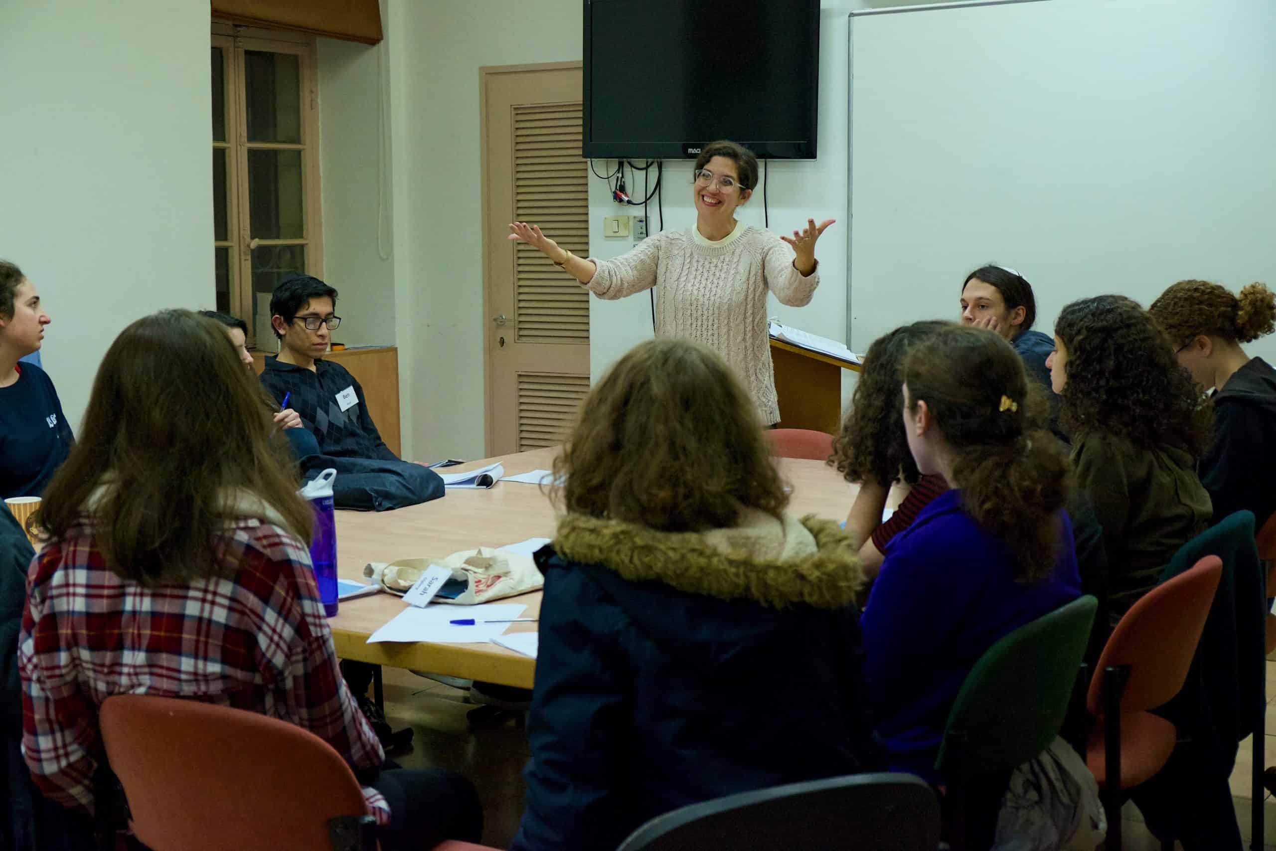 lecture at the conserative yeshiva